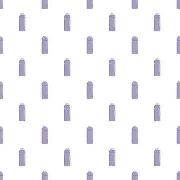 Water bottle seamless pattern promoting gym fitness hydration Stock Illustration