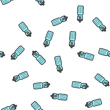 Water bottle vector seamless pattern イラスト素材