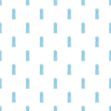 Water bottles forming a seamless pattern background 스톡 일러스트