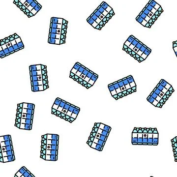 Water bottles pack vector seamless pattern 스톡 일러스트