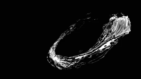 Water Bouncing and splashing. Slow motion. Vidéo 105576977