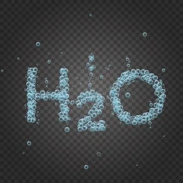 Water bubble background h2o Stock Illustration