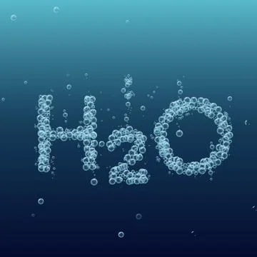 Water bubble background h2o Stock Illustration