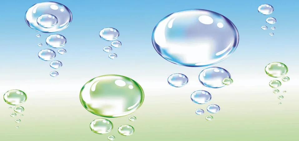Water bubble background wallpaper Stock Illustration