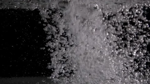 Water bubble black background Stock Footage 222821658