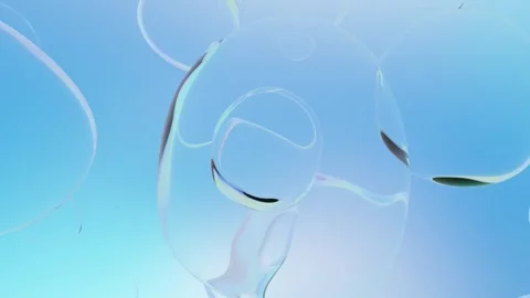 Water bubble element animation. Movement of air bubbles Stock Footage 269455717