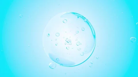 Water bubble element Animation Seamless loop. Movement of air bubbles. Stock Footage 269455361