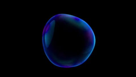 Water bubble element seamless looping animation.  Vídeo Stock 303139748
