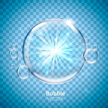 Water bubble elements 스톡 일러스트