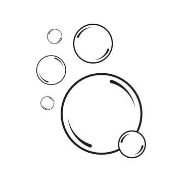 Water bubble foam soap liquid icon Stock Illustration