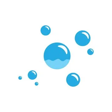 Water bubble icon vector Stock Illustration