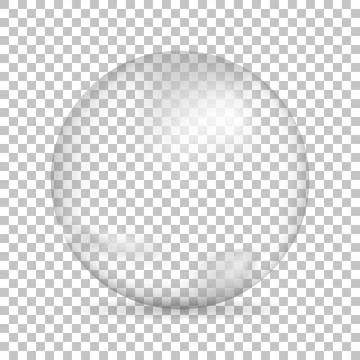 Water bubble on isolated background, vector illustration Stock Illustration