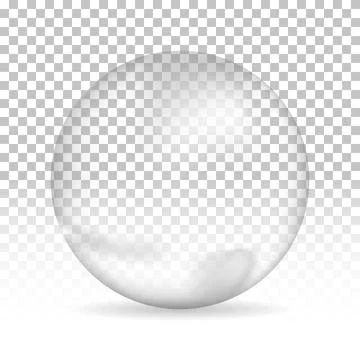 Water bubble on isolated background, vector illustration Stock Illustration