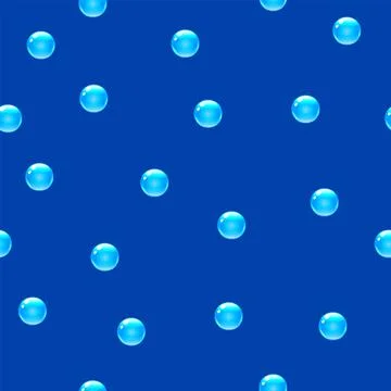 Water bubble seamless pattern background, vector イラスト素材