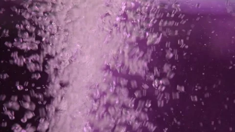 Water bubble on shiny purple Stock Footage 227007727