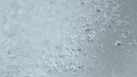 Water bubble on silver Stock Footage 254691159