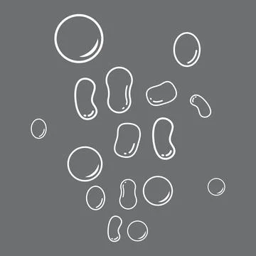 Water bubble vector background Stock Illustration