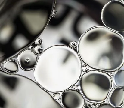 Water bubbles abstract light illumination Stock Photos