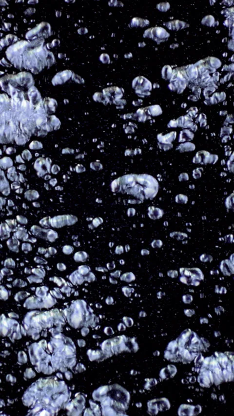 Water Bubbles Alpha Looped Vrtical Stock Footage 221469935