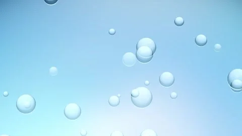 Water bubbles animation seamless loop. going up on blue background. 스톡 동영상 269455668