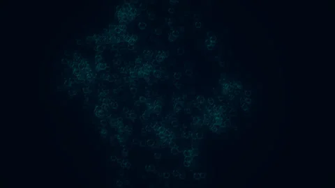 Water Bubbles are filled with carbon dioxide and float upwards.   Stock Footage 247913348