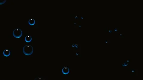 water bubbles background and 2d animatio... | Stock Video | Pond5