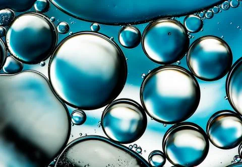 Water bubbles background Stock Photos