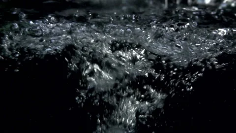  	Water bubbles on black background Video stock 210228948