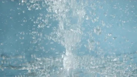 Water bubbles blue background Stock Footage 237745715