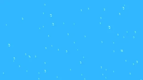 Water bubbles on blue background. Liquid shape from nature water bubble drop. Stock Footage 128125165