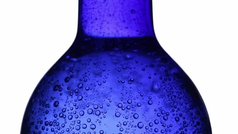 Water bubbles in a bottle Stock Footage 314465437