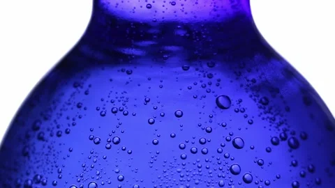 Water bubbles in a bottle Stock Footage 314465448