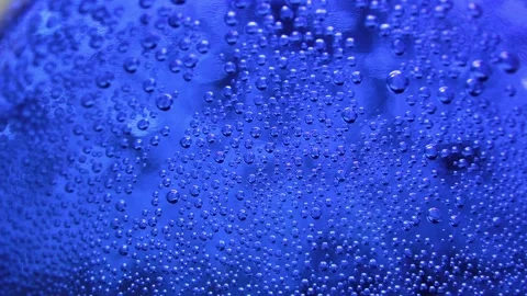 Water bubbles in a bottle Stock Footage 314465502