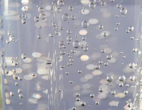 Water bubbles close up . Foto stock