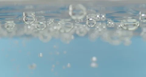 Water bubbles close up shot Stock Footage 115091877