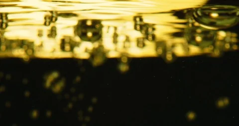 Water bubbles close up shot Stock Footage 115091936