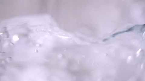 Water Bubbles Close Up Slow Motion Stock Footage 48475569