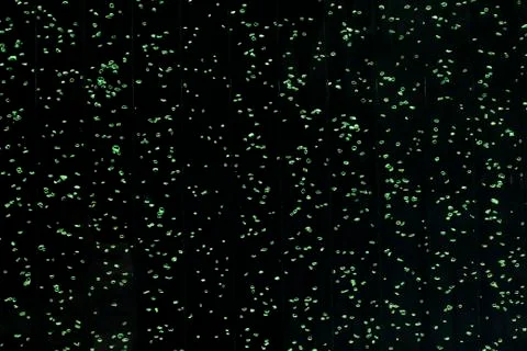 Water bubbles on a dark blue background. Stock Photos