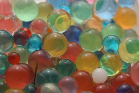 Water bubbles in different shapes Stock Photos