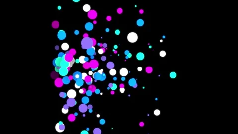 Water bubbles explosion particle effect. Stock-Footage 344095474