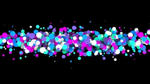Water bubbles explosion particle effect. Video stock 344095495