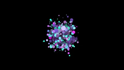 Water bubbles explosion particle effect. Vidéo 344095502