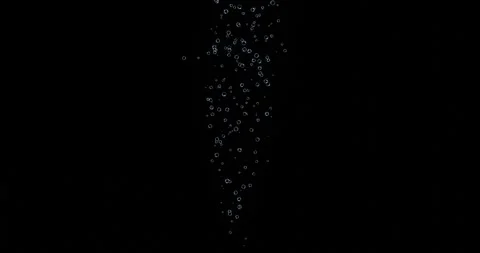 Water Bubbles float upwards Stockbeeldmateriaal 240573678