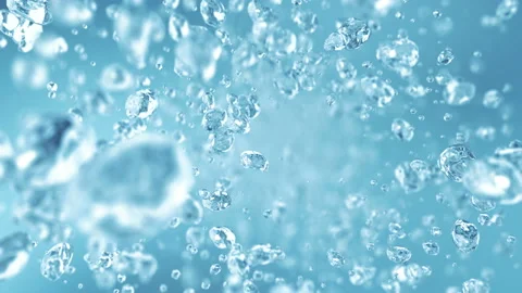 Water bubbles flying in super slow motion 4K Vídeo Stock 150548593