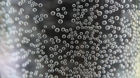 Water Bubbles On The Glass Stock Footage 250134849