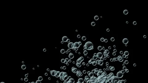 Water bubbles green screen, soda bubbles, Ocean, Air, sea, concept. Stock Footage 312355378