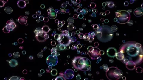Water Bubbles of Leather Spreading in Environment 4K Overlay Background Stock Footage 289914351