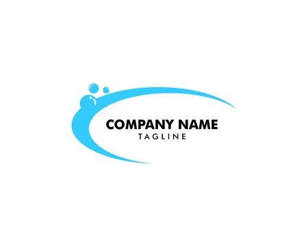 Water bubbles logo template vector icon Stock Illustration