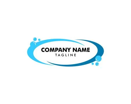 Water bubbles logo template vector icon Stock Illustration
