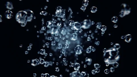 Water bubbles loopable background 스톡 동영상 74872375